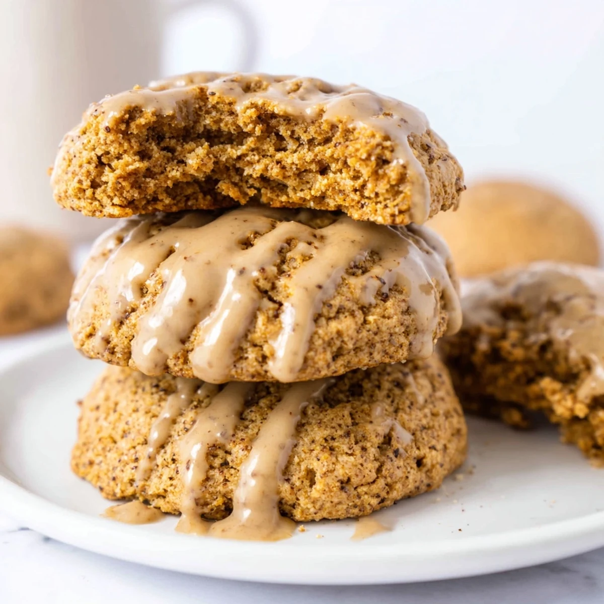 Chewy Pumpkin Spice Latte Cookies infused with espresso, ideal for cozy fall treats.  