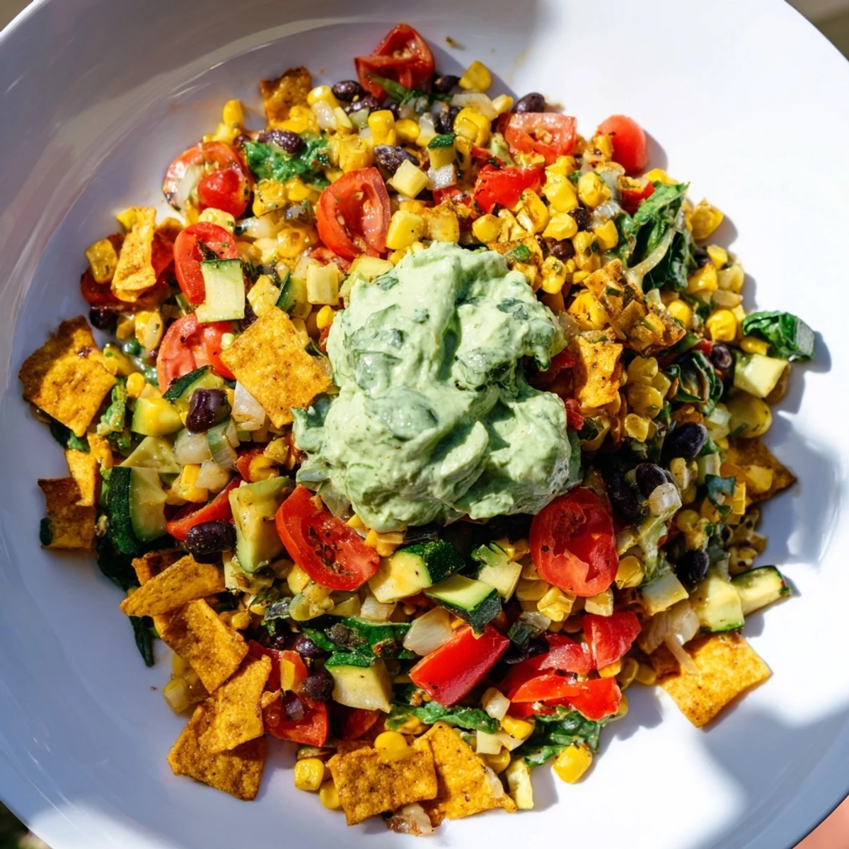 Savory Veggie-Packed Taco Skillet, showcasing colorful bell peppers and a delicious Tex-Mex flavor.