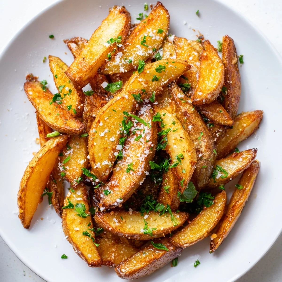 Golden, crispy 15-Minute Microwave Crispy Potatoes, perfect side dish, seasoned and ready to enjoy.
