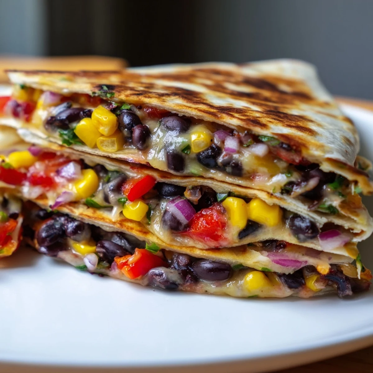 A close-up of a perfectly folded Tortilla Wrap Hack, showcasing layers of fillings and textures.