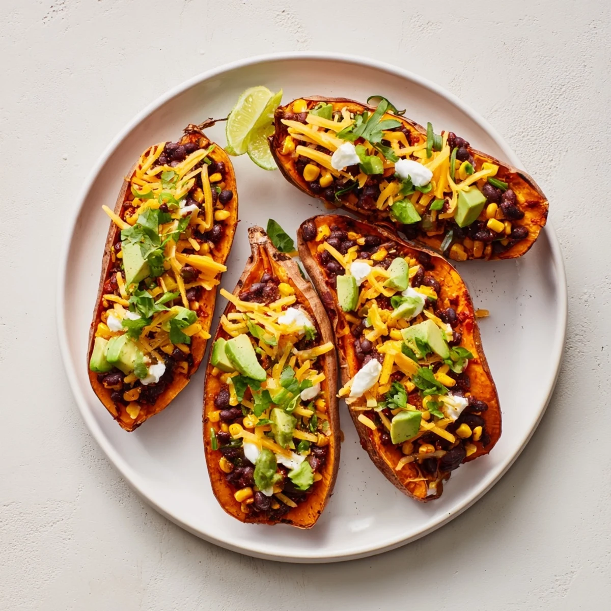 Loaded Baked Sweet Potatoes