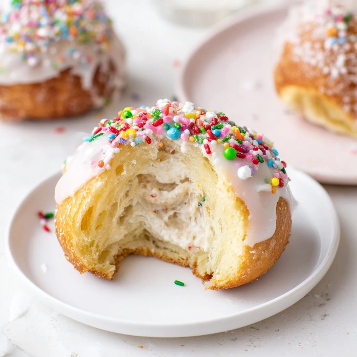 Quick Christmas Biscuit Bombs, fresh from the oven, offer a sweet, warm bite with flavorful cream cheese.