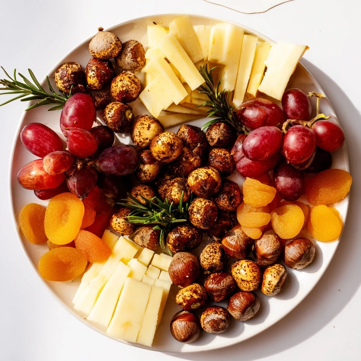 See the elegant Squirrels Acorn Hoard Platter: a fall-themed appetizer perfect for entertaining guests with tasty roasted acorns!