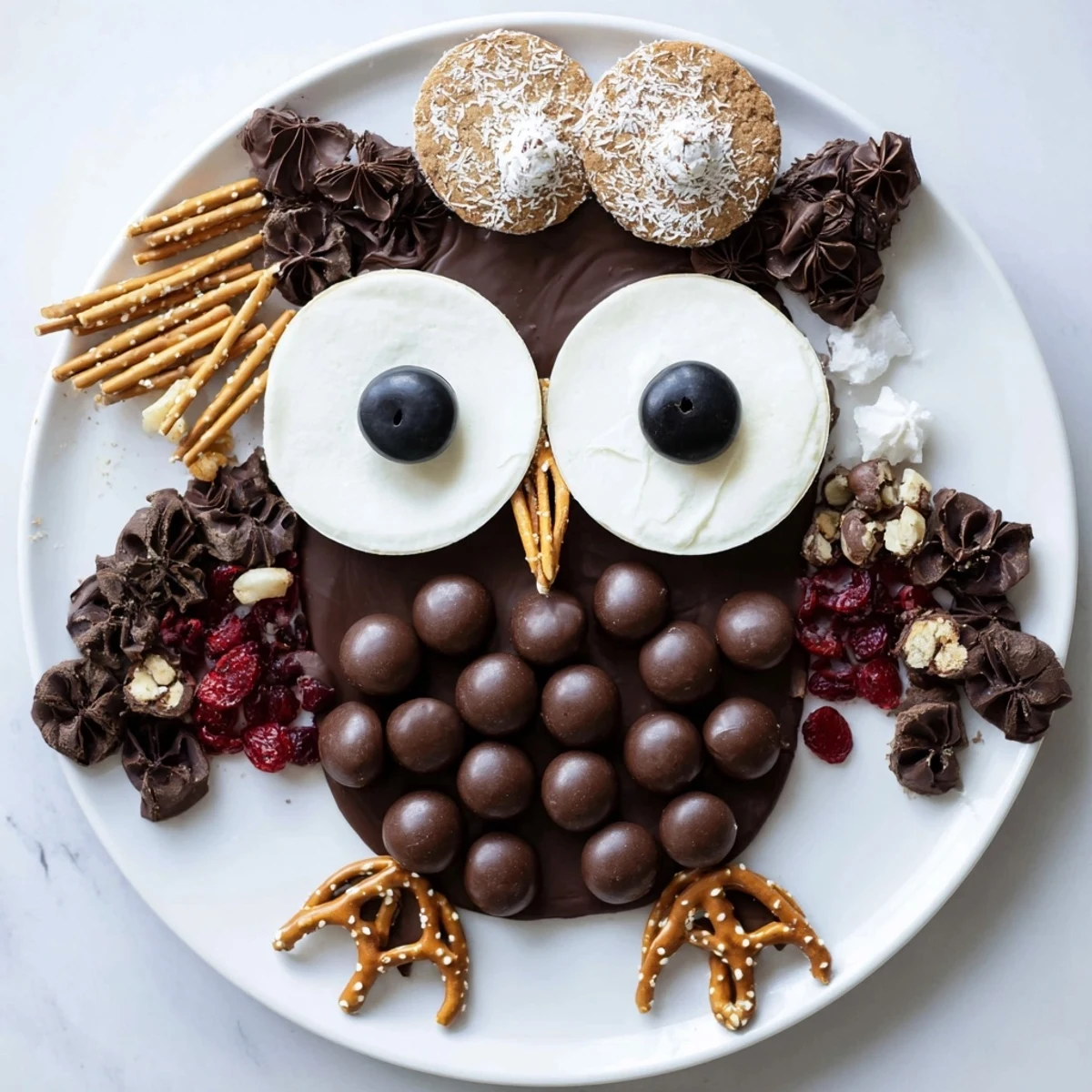 Picture this: A colorful Owl Hooting Dessert Board, perfect for sharing and all-around sweet fun.