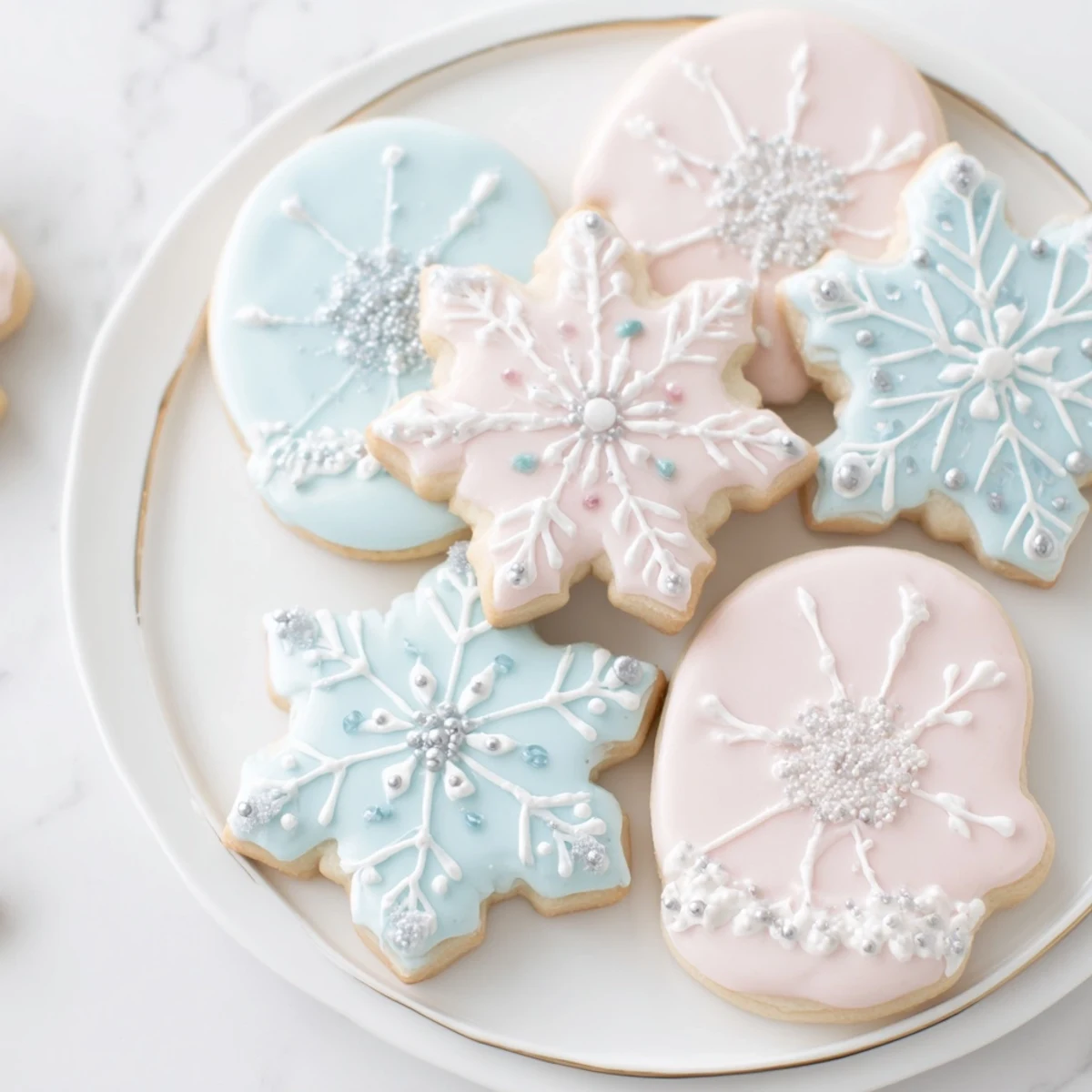 Freshly baked, beautifully frosted Mitten Cookies, perfect for a cozy winter treat to share with loved ones.