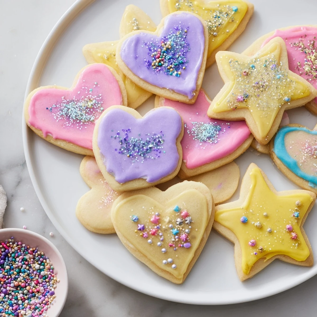 Princess Palace Heart Star Cookies