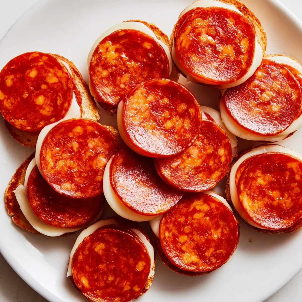 Dragon Scale appetizer, a beautiful arrangement of pepperoni and melted cheese, layered like scales.