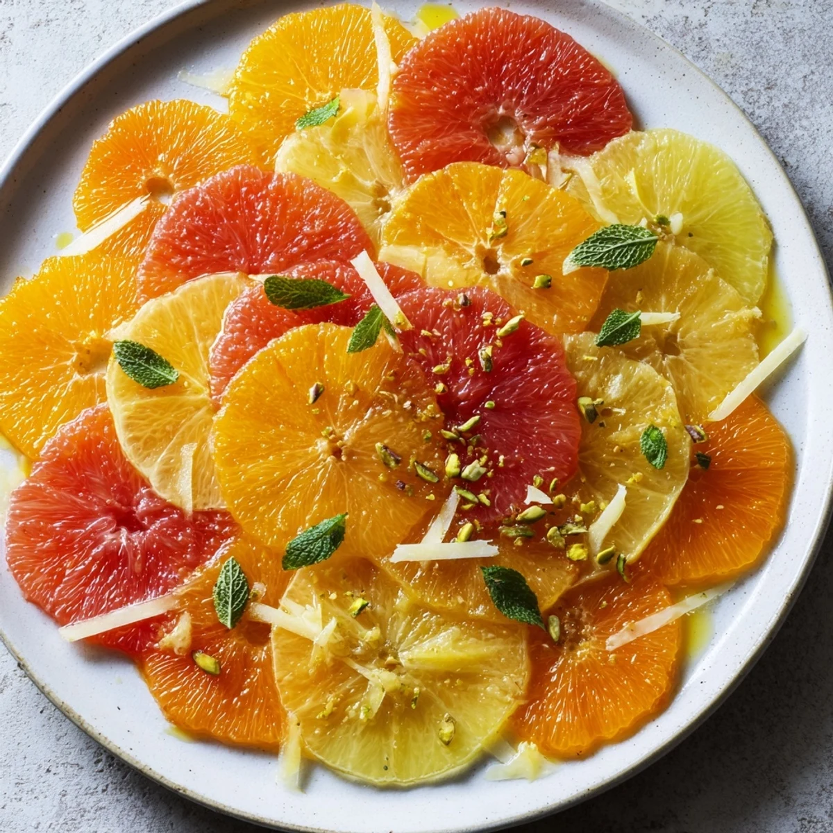 Creative Clockwork Orange appetizer, a colorful arrangement of citrus and cheese, ready to enjoy.