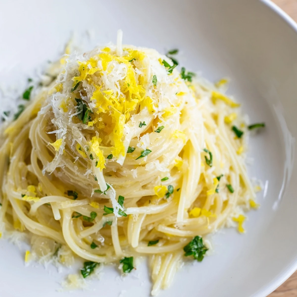 Lemon Capellini with Herbs