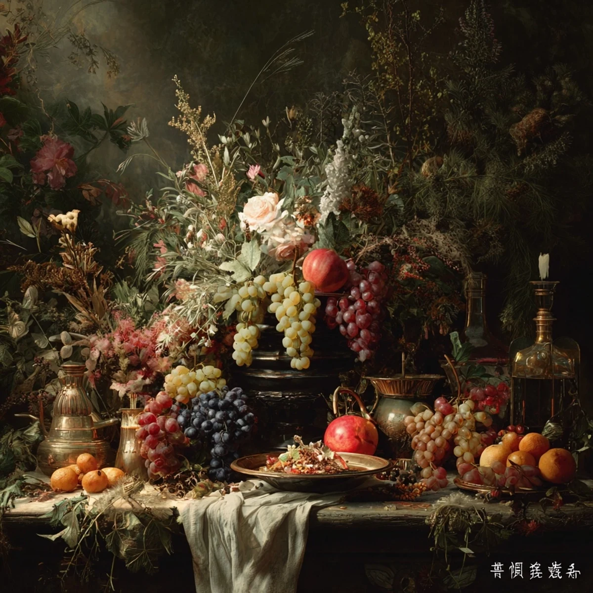 Freshly tossed Wild Rice Harvest Salad served on a rustic wooden table, featuring chopped apples and green herbs for a vibrant autumn look.