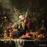 Freshly tossed Wild Rice Harvest Salad served on a rustic wooden table, featuring chopped apples and green herbs for a vibrant autumn look.