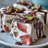 Delightful Valentine Strawberry Yogurt Bark with Pistachios—a refreshing frozen dessert with vibrant strawberries and nutty crunch for loved ones.