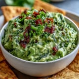 Edamame Guacamole with Pita