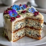 Spring Cake Pressed Flowers