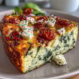 Spinach Feta Frittata Tomatoes