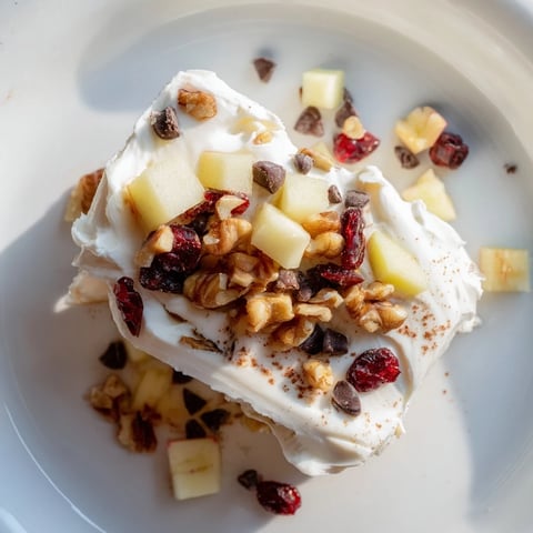 Frozen Apple Cinnamon Yogurt Bark, a refreshing snack featuring creamy yogurt and crunchy apple pieces.