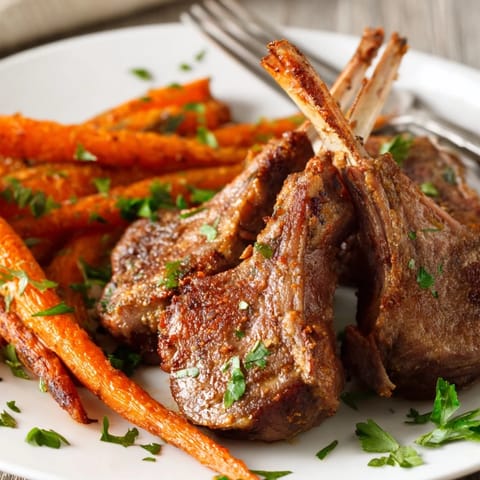 Cinnamon Cumin Roasted Carrots Lamb