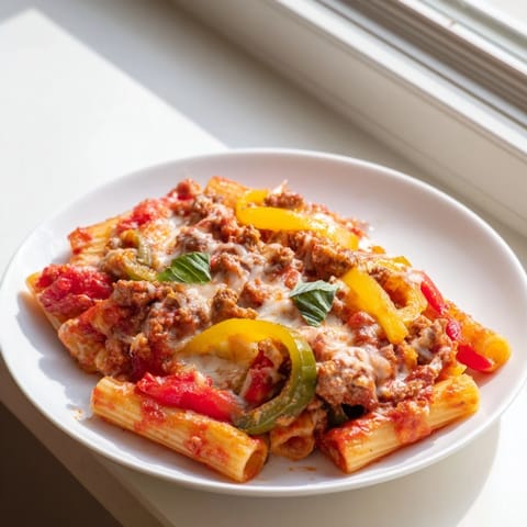 Baked Rigatoni Sausage Peppers