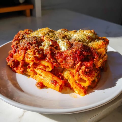 Baked Ziti Meat Sauce