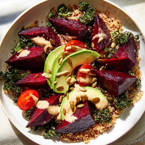 Quinoa Kale Roasted Beet