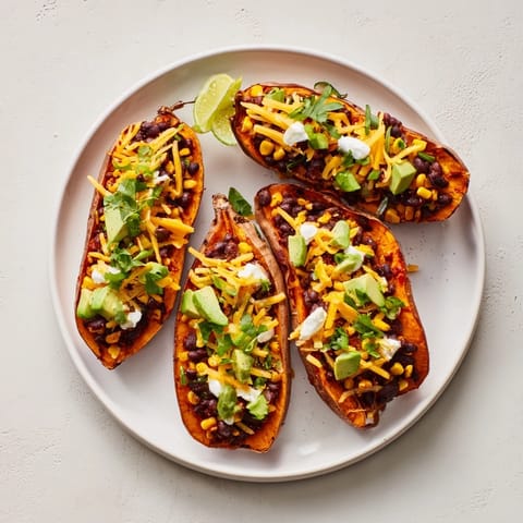 Loaded Baked Sweet Potatoes