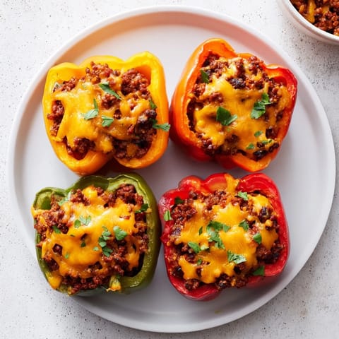 Sloppy Joe Stuffed Peppers