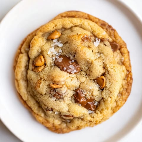 Warm, gooey Best Ever Butterscotch Chocolate Chip Cookies fresh from the oven, ready to eat.