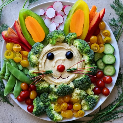 Bunny Meadow Veggie Board