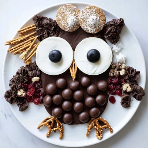 Picture this: A colorful Owl Hooting Dessert Board, perfect for sharing and all-around sweet fun.