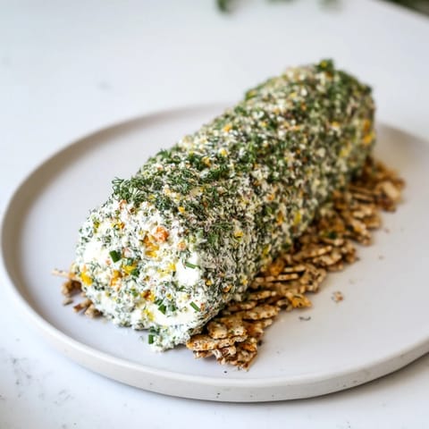 Herb-Coated Cheese Log