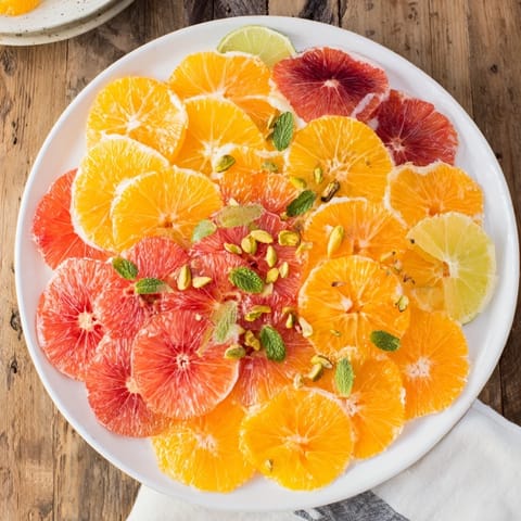 Whimsical Citrus Cheese Platter