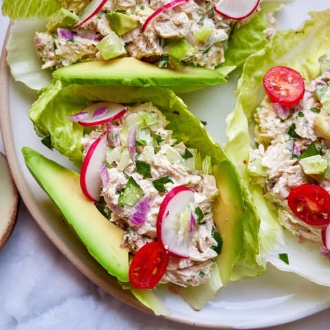 Tuna Salad Lettuce Wraps