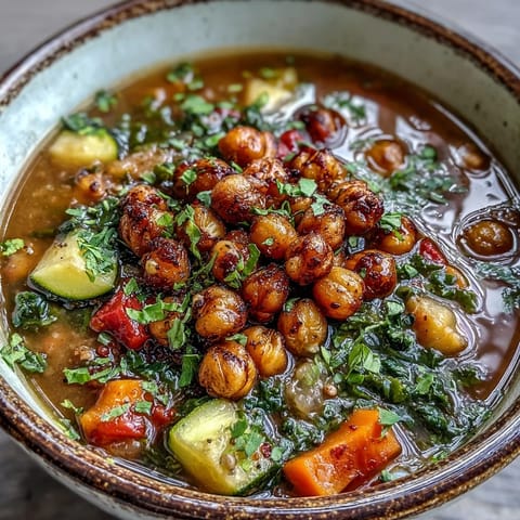 Spiced Chickpea and Vegetable Soup