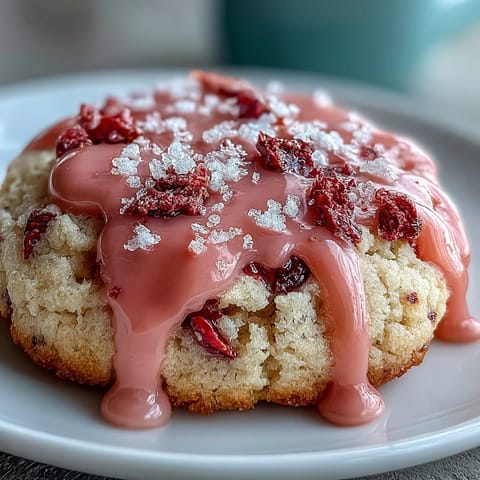 Soft Strawberry Sugar Cookies