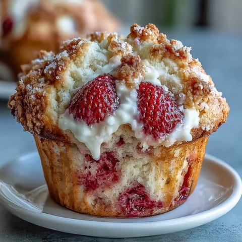 Strawberry Yogurt Muffins