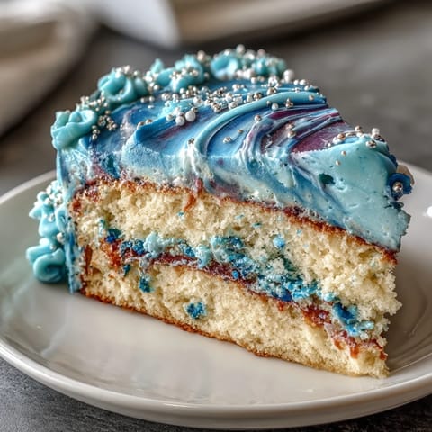 Pisces-Themed Galaxy Cake