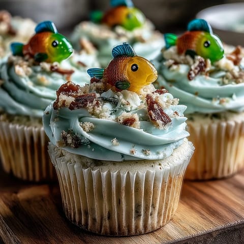 Pisces Cupcakes Fish Fondant