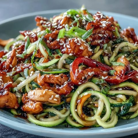 Healthy Easy Zucchini Noodle Stir Fry