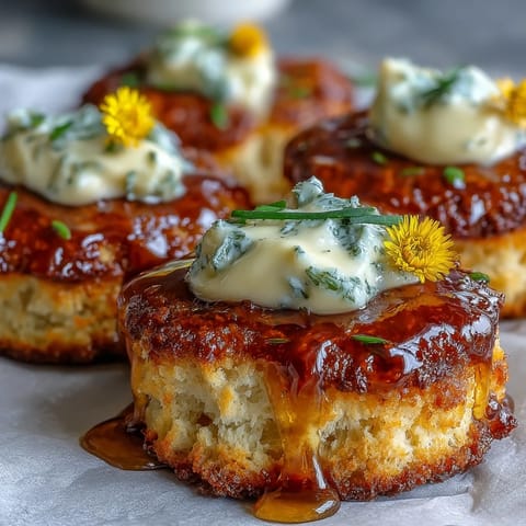 Dandelion Honey Scones Clotted