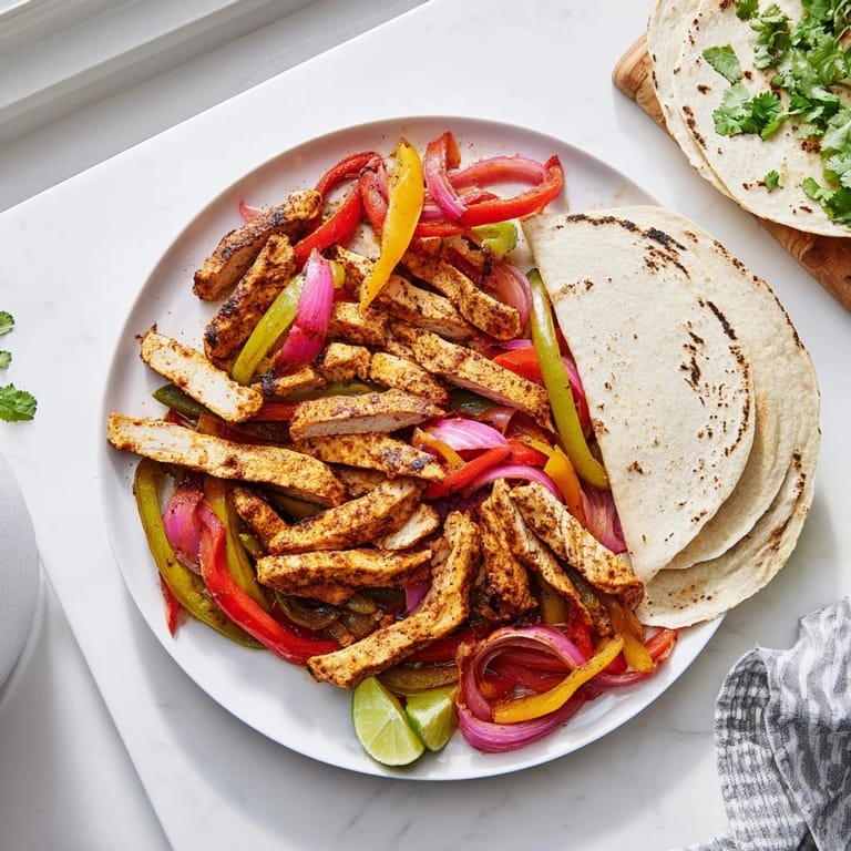 Sizzling Chicken Fajita Sheet Pan Dinner, bursting with flavor and vibrant roasted vegetables.  
