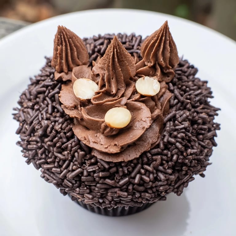 A beautifully stacked Hedgehog Cupcake Tower; imagine chocolate cupcakes covered in sprinkles.