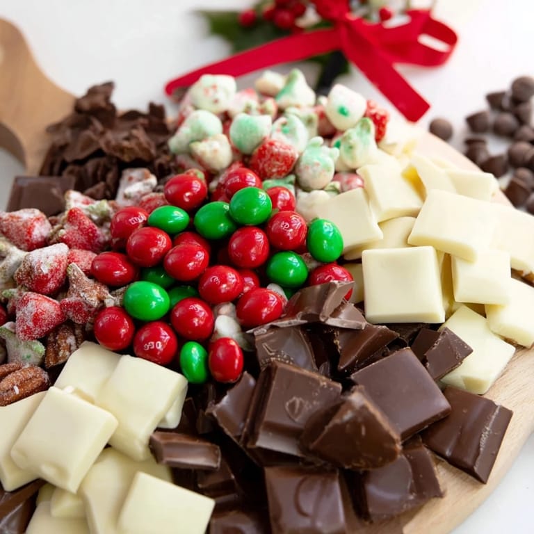 This Cozy Mitten Dessert Board presents an inviting platter, overflowing with colorful treats for a delightful gathering.