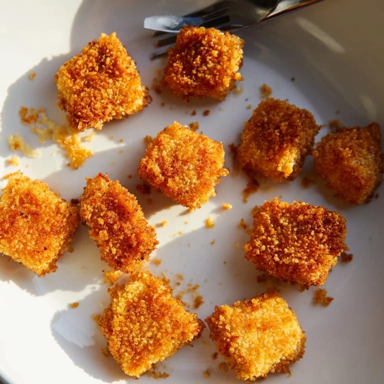 Crispy-coated Air Fryer Un-Fried Chicken Nuggets, ready to enjoy—a healthier take on a classic meal.