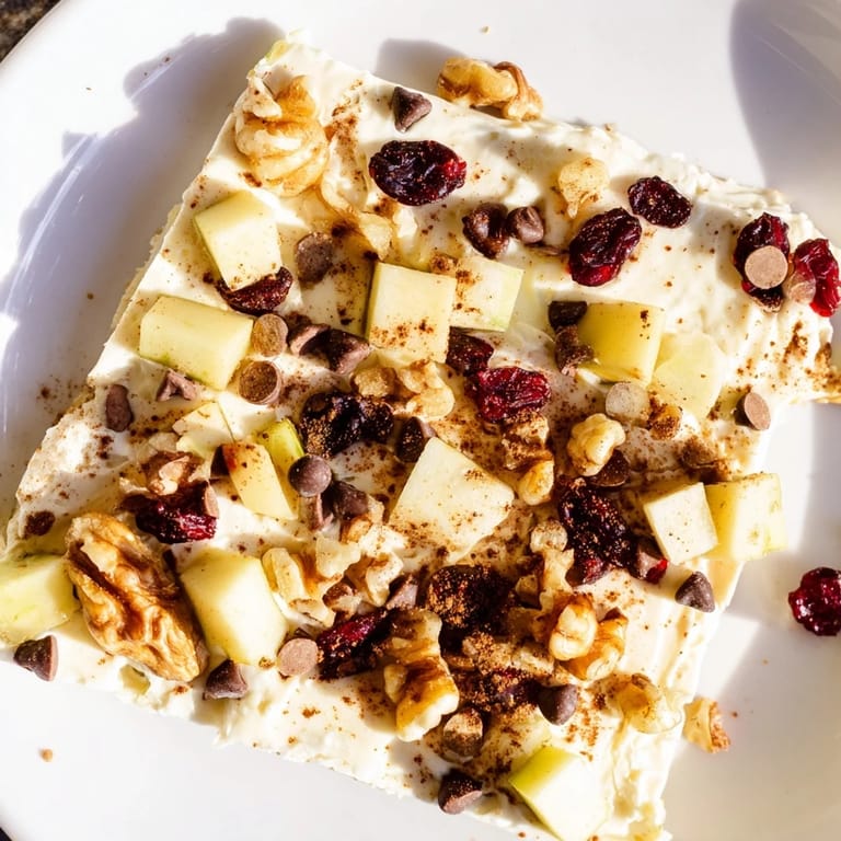 This image shows delicious Apple Cinnamon Yogurt Bark, a perfectly sweet and healthy frozen treat.