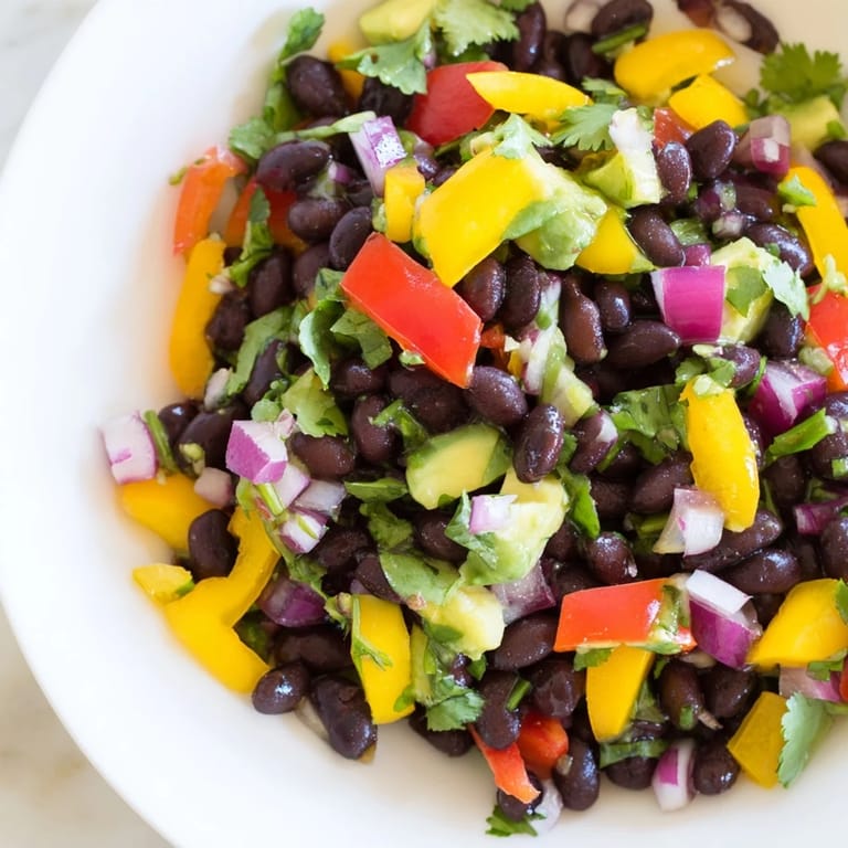 Cool, refreshing Southwest Black Bean Salad, the perfect light meal or side dish for summer.