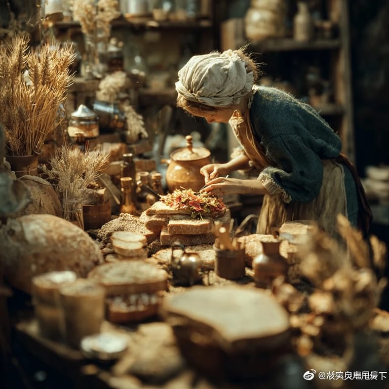 A generous serving of Wild Rice Harvest Salad in a clear glass bowl, garnished with fresh chives and parsley, perfect for a healthy lunch.