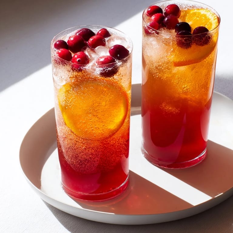 Refreshing, fizzy 3-Ingredient Holiday Punch, a simple holiday beverage with a citrusy and bubbly flavor.