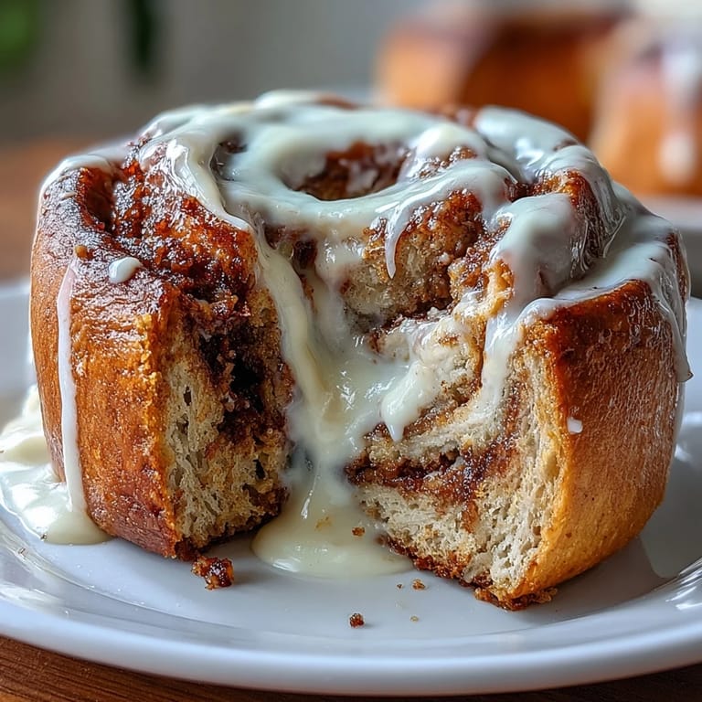 Soft, chewy bagels swirled with cinnamon, drizzled with vanilla Greek yogurt glaze, perfect for a healthy snack.